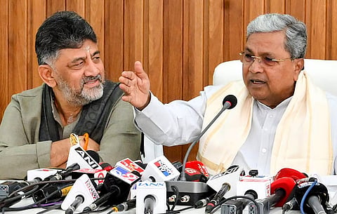 CM Sidaramaiah and DCM D K Shivakumar