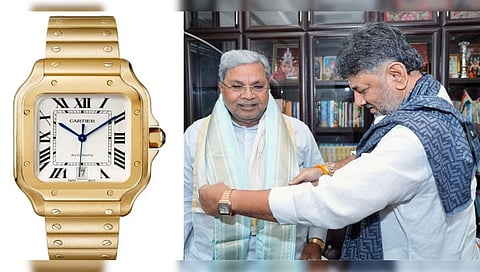 ಶಿವಕುಮಾರ್ ಧರಿಸಿರುವ ಕಾರ್ಟಿಯರ್ ವಾಚ್