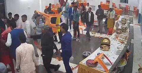 Chaos at a wedding in Bihar
