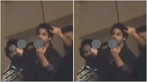 Shah Rukh Khan son Aryan Khan shows middle finger