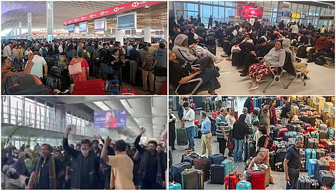 Scene at airport