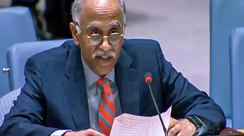 India's Permanent Representative to the UN, Ambassador Harish Parvathaneni,