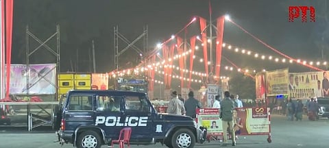 Police at place