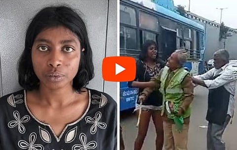 ಬೆಂಗಳೂರು: ಚಡ್ಡಿ ಹಾಕಿಕೊಂಡು ತಿರುಗಾಡಬೇಡ ಅಂತ ಬುದ್ಧಿ ಹೇಳಿದ ಹೋಂ ಗಾರ್ಡ್ಗೆ ಥಳಿಸಿದ ಯುವತಿ, Video