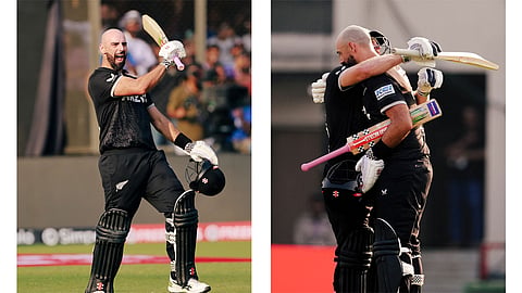 Mitchell, Glenn Phillips tons boosts New zealand to 338 runs Target
