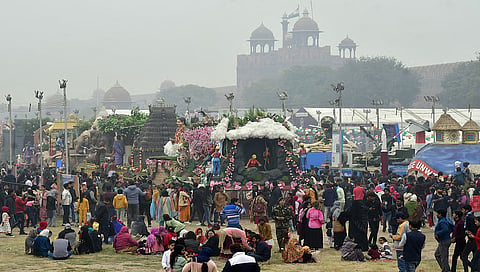 People are enjoying the Bharat Parv event at Red Fort on January