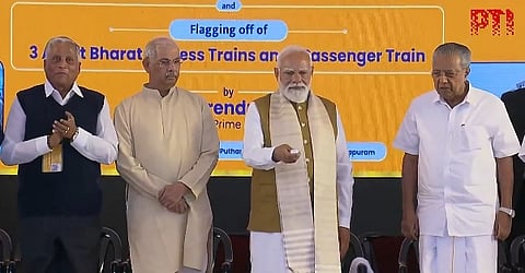 PM Modi launches development projects, flags off new train services in Kerala