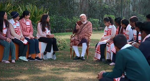 PM Modi interaction with students