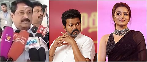 Nainar Nagendran, Vijay and Trisha Krishnan