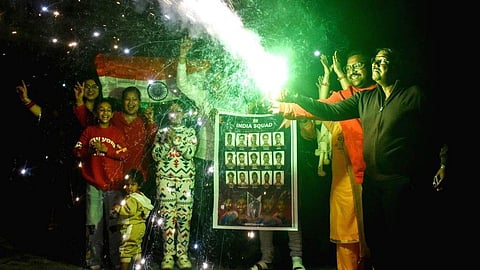 People celebrate