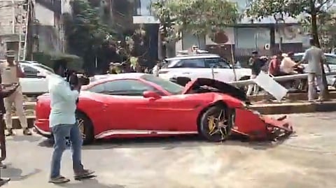 Road accident reported near the residence of actor Nandamuri Balakrishna