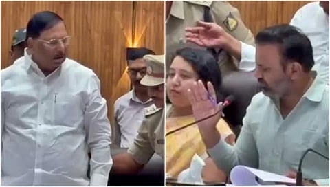 Congress ಎಂಎಲ್ ಸಿ ಮತ್ತು ಜಿಲ್ಲಾ ಉಸ್ತುವಾರಿ ಸಚಿವ ಸಂತೋಷ್ ಲಾಡ್ ನಡುವೆ ಜಟಾಪಟಿ