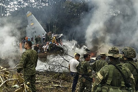 A U.S.-made Colombian military C-130 Hercules has crashed