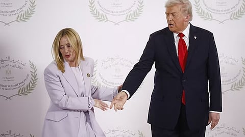 Giorgia Meloni-Donald Trump