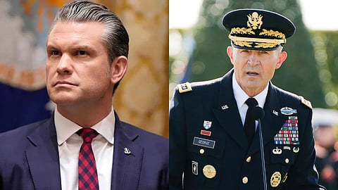 Pete Hegseth and General Randy George