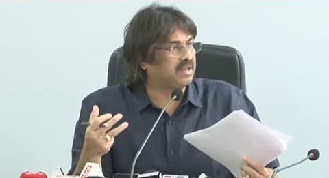 Minister Madhu Bangarappa press meet