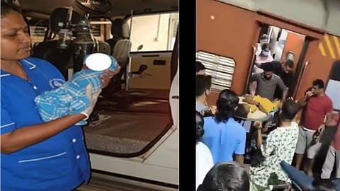 Baby delivery at Bantwal railway station
