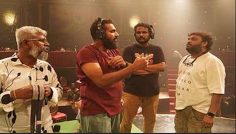 song shoot at Kanteerava Studio