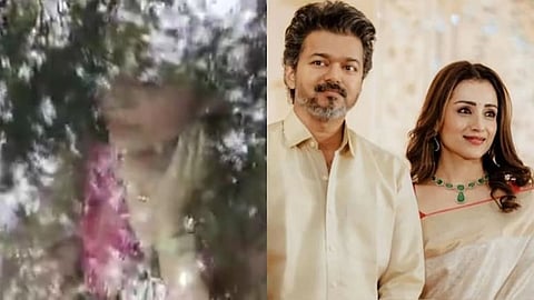 Trisha visits Vijay's home