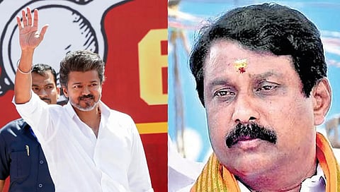TVK Chief Vijay - BJP State Chief Nainar Nagenthran