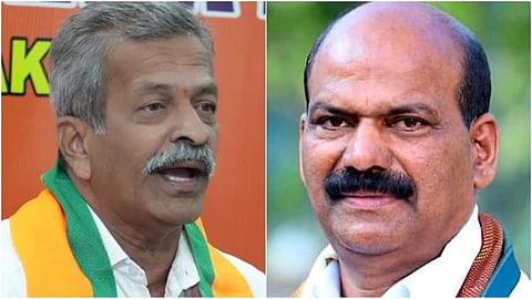 BJP leader DN Jeevraj- Congress leader Rajegowda
