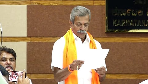 BJP leader Jeevaraj takes oath as Sringeri MLA