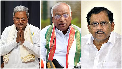 Siddaramaiah , Kharge and parameshwar