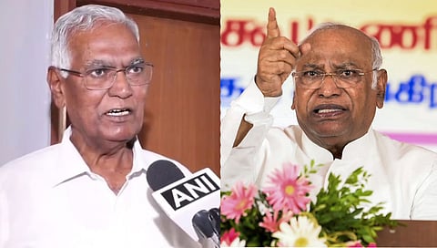 D Raja - Mallikarjun Kharge