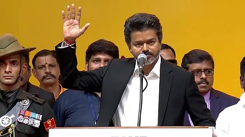 TVK Chief Vijay takes oath as Chief Minister of Tamil Nadu