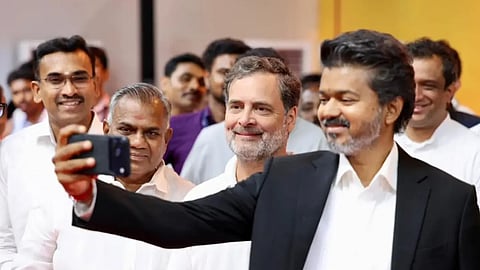 Vijay's selfie with Rahul Gandhi