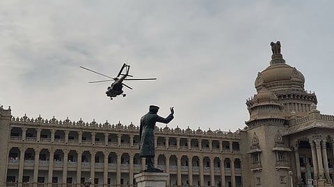 NSG conducted Counter Terror Mock Drill at Vidhana Soudha in Bengaluru
