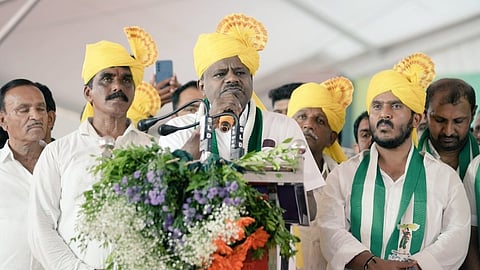 HD kumaraswamy at Janarondige Janata Dal’ in Mysuru
