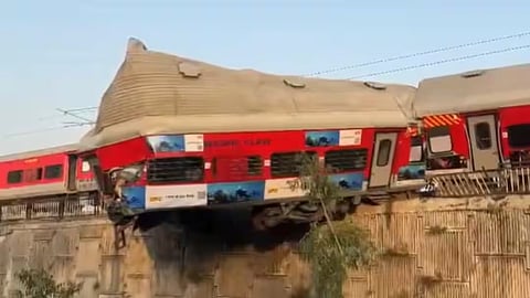 Three coaches of the Ujjain Express derailed near Yog Nagari Railway Station in Rishikesh.