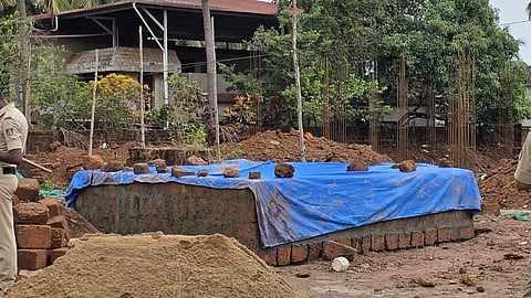 According to the locals a place of worship stood there for several Years and was demolished by the authorities for development works.