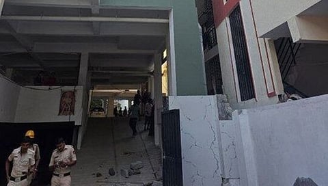 compound wall collapses in Bengaluru