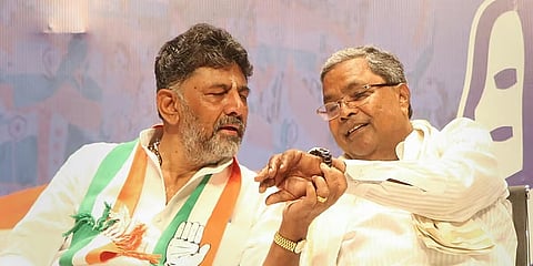 CM Siddaramaih and DCM D K Shivakumar