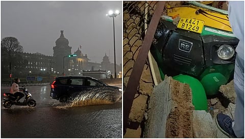 Heavy rain lashes parts of Bengaluru, Auto-driver dies in club wall collapse