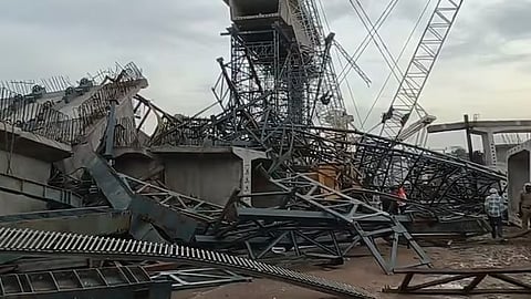 under-construction bridge collapses in UP