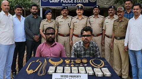 Belagavi police with Accused