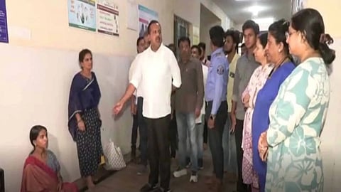 Minister Khader pays surprise visit to govt hospital hours after taking charge