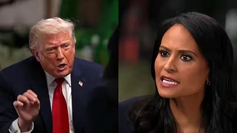 Donald Trump and Kristen Welker