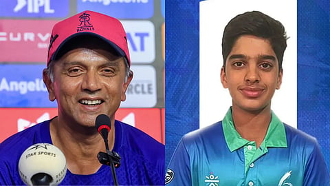 Anvay son of the legendary batter Rahul Dravid