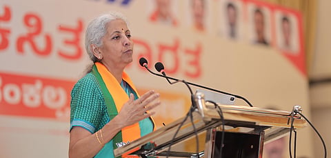 Finance minister Nirmala Sitharaman