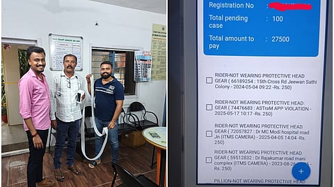 rider pays ₹27,500 fines