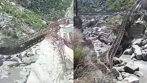 Truck Falls In River After Bridge Collapses In Himachal Pradesh