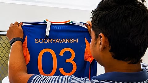 Team India Jersey to Vaibhav Suryavamshi