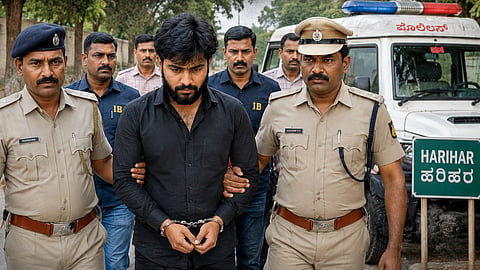 Suspected Terrorist arrested from Harihar