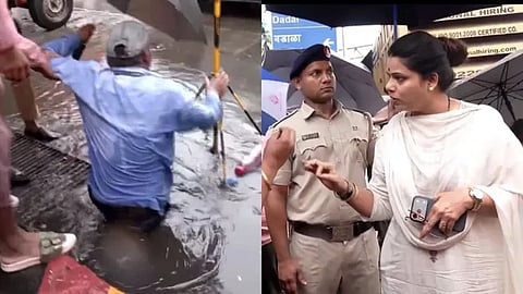 Man Falls Into Manhole In Front Of Mumbai Mayor