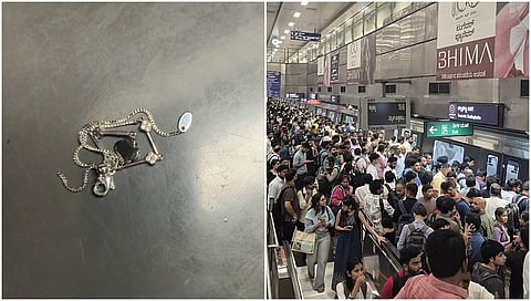 Commuter's metal chain disrupted Metro service at Cubbon Park station, says BMRCL