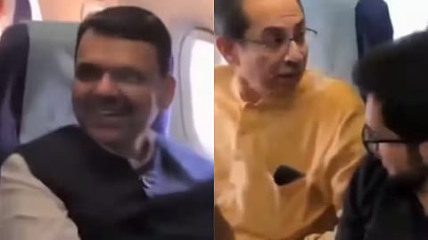 Fadnavis And Uddhav Thackeray Shared A Plane